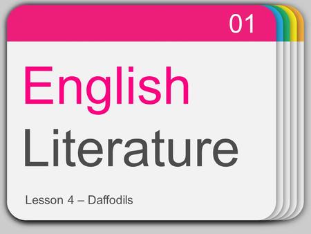 WINTER Template English Literature 01 Lesson 4 – Daffodils.