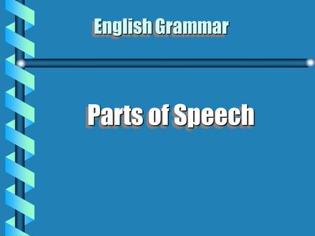 parts of speech presentation