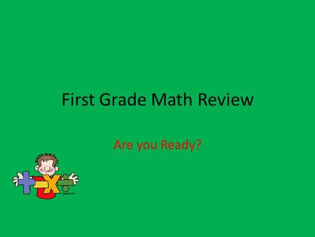 First Grade Math Review