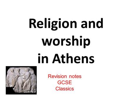 Religion and worship in Athens