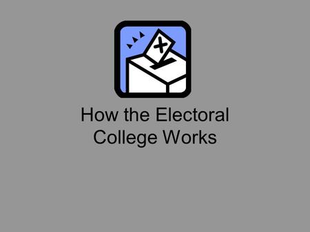 How the Electoral College Works Why was it Created? Framers questioned whether uninformed citizens would select an adequate leader for the nation  if.