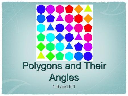 Polygons and Their Angles