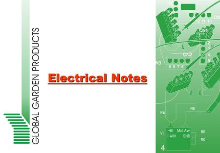 Electrical Notes.