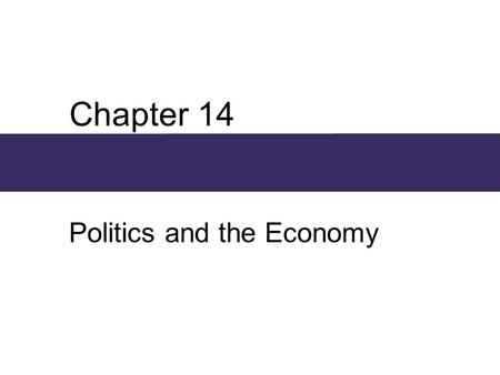 Politics and the Economy