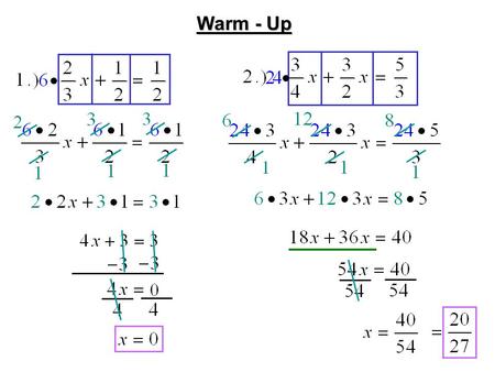 Warm - Up. Agenda CA Standards: 5.0: 5. Students solve multi-step problems, including word problems, involving linear equations and linear inequalities.
