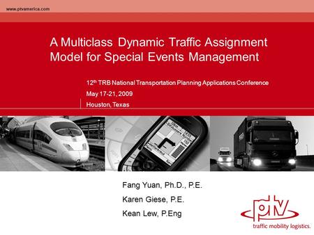 12th TRB National Transportation Planning Applications Conference