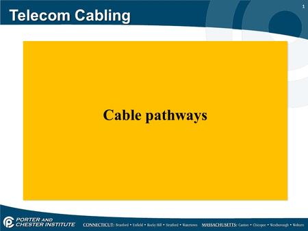 Telecom Cabling Cable pathways.