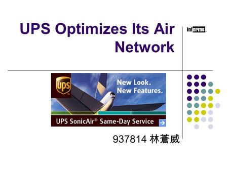 UPS Optimizes Its Air Network