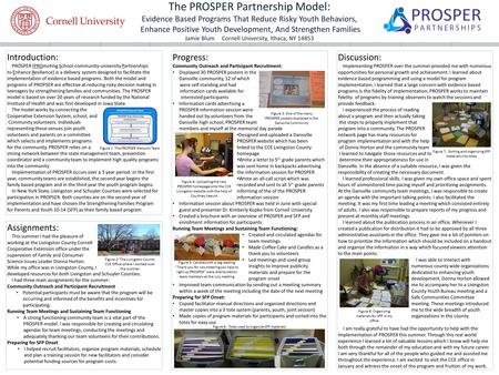 The PROSPER Partnership Model: Evidence Based Programs That Reduce Risky Youth Behaviors, Enhance Positive Youth Development, And Strengthen Families Jamie.