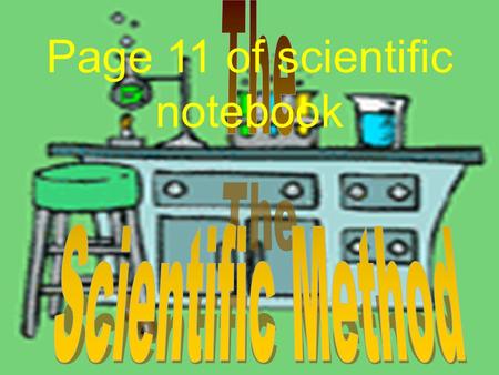Page 11 of scientific notebook