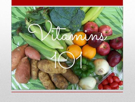 Vitamins Why do need them? What foods should I be eating? Do I need to take a multi-vitamin everyday? How can I ensure I am buying the right brand?