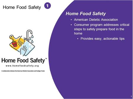 Home Food Safety Home Food Safety American Dietetic Association