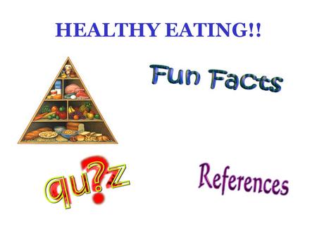 HEALTHY EATING!! FOOD PYRAMID Click on a food group to learn more about it!