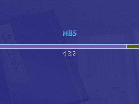 HBS 4.2.2.