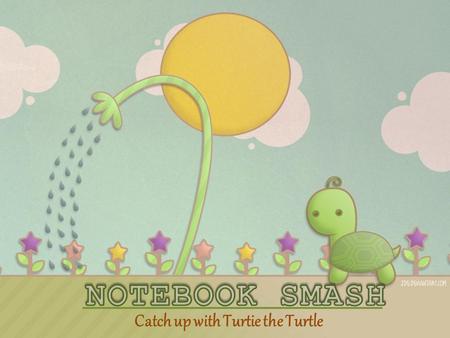Catch up with Turtie the Turtle. Turtie the Turtle has 3 minutes to get to the finish line. In order to help him, You need to copy this on your notebook.