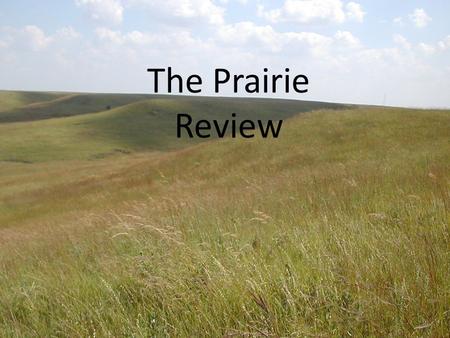 The Prairie Review.