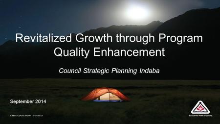 Revitalized Growth through Program Quality Enhancement Council Strategic Planning Indaba September 2014.
