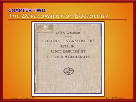 Introduction to Sociology, 5/e © 2012 BVT Publishing.
