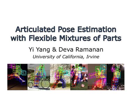 Articulated Pose Estimation with Flexible Mixtures of Parts