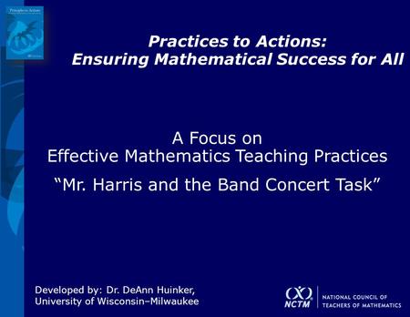 Practices to Actions: Ensuring Mathematical Success for All