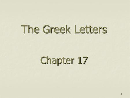 1 The Greek Letters Chapter 17. 2 Goals OTC risk management by option market makers may be problematic due to unique features of the options that are.