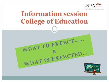 Information session College of Education