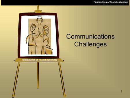 Foundations of Team Leadership 1 Communications Challenges.