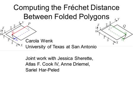 Computing the Fréchet Distance Between Folded Polygons