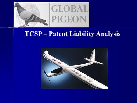 TCSP – Patent Liability Analysis. Project Overview Overall Objectives Create an Unmanned Aerial Vehicle (UAV) which is capable of the following: Create.