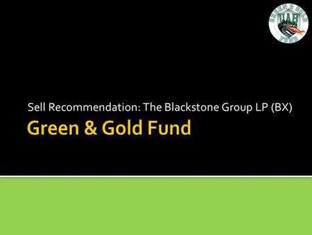 Sell Recommendation: The Blackstone Group LP (BX).