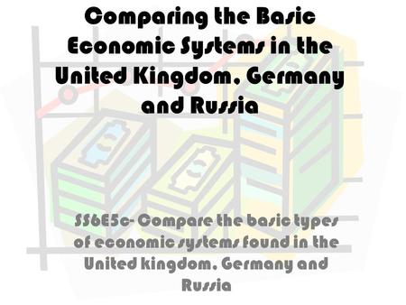 Comparing the Basic Economic Systems in the United Kingdom, Germany and Russia SS6E5c- Compare the basic types of economic systems found in the United.