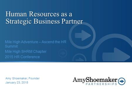 Human Resources as a Strategic Business Partner