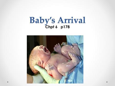 Baby’s Arrival Chpt 6 p178.