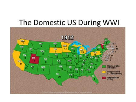 The Domestic US During WWI. Russian Revolution RED SCARE 1920s1950s.