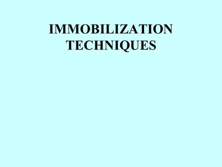IMMOBILIZATION TECHNIQUES. Advantages in the use of immobilization technique Easy re-use of the biocatalyst Reduced requirement of the growth of cells: