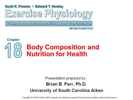 Body Composition and Nutrition for Health