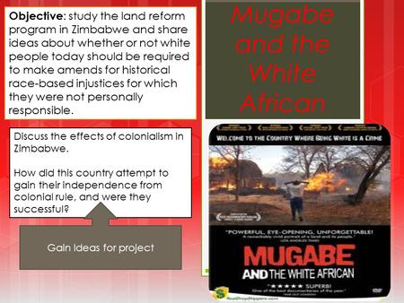 Mugabe and the White African