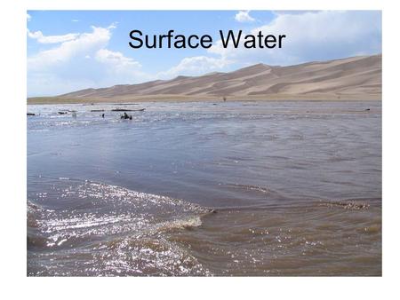 Surface Water. WATER SEDIMENT The Lane Diagram I. Events During Precipitation A. Interception B. Stem Flow C. Depression Storage D. Hortonian Overland.