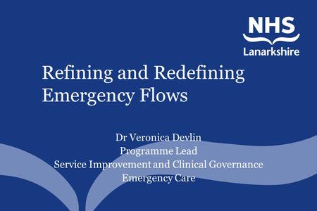 Refining and Redefining Emergency Flows