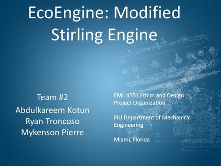 EcoEngine: Modified Stirling Engine
