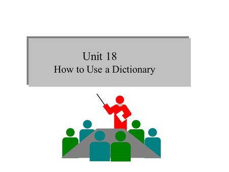 Unit 18 How to Use a Dictionary. 1.Types of dictionaries 1) Monolingual dictionaries vs.bilingual dictionaries Monolingual dictionaries are written in.