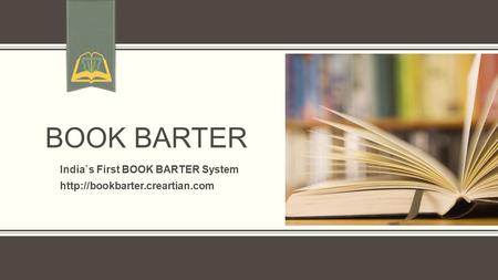 India`s First BOOK BARTER System