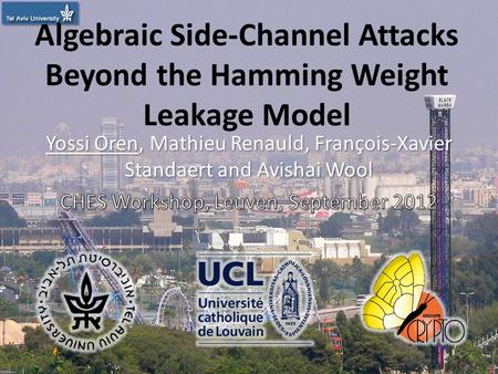 Algebraic Side-Channel Attacks Beyond the Hamming Weight Leakage Model 1.