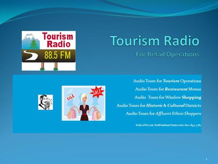 Audio Tours for Tourism Operations Audio Tours for Restaurant Menus Audio Tours for Window Shopping Audio Tours for Historic & Cultural Districts Audio.