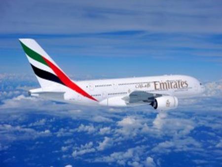 London Heathrow JFK New York Brisbane airport Singapore * Emirates only travels internationally and all their flights are scheduled.