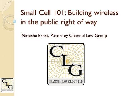 Small Cell 101: Building wireless in the public right of way