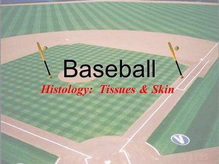 1 Baseball Histology: Tissues & Skin 2 Identify all four general tissue types –Answer: epithelial, connective, muscular & nervous Which of the four basic.