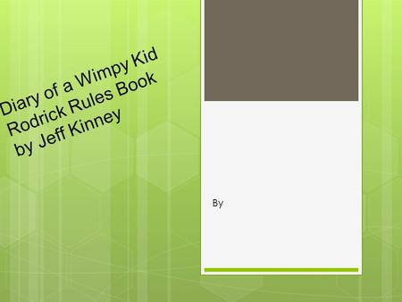 Diary of a Wimpy Kid Rodrick Rules Book by Jeff Kinney By.