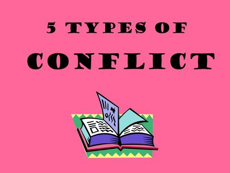 5 Types of Conflict. A problem in a story MAN VS. MAN A conflict between two characters.