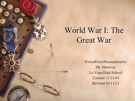 World War I: The Great War